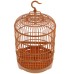 Coiesol Orange Round Parrot Cage - Spacious and Stylish, Durable Construction, Perfect for Parrots and Small Birds