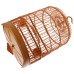 Coiesol Orange Round Parrot Cage - Spacious and Stylish, Durable Construction, Perfect for Parrots and Small Birds