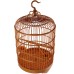 Coiesol Orange Round Parrot Cage - Spacious and Stylish, Durable Construction, Perfect for Parrots and Small Birds