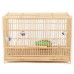 Coiesol Wooden Rectangular Birdcage - Elegant Design, Sturdy and Safe, Ideal for Small Birds, Easy to Clean