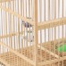 Coiesol Wooden Rectangular Birdcage - Elegant Design, Sturdy and Safe, Ideal for Small Birds, Easy to Clean